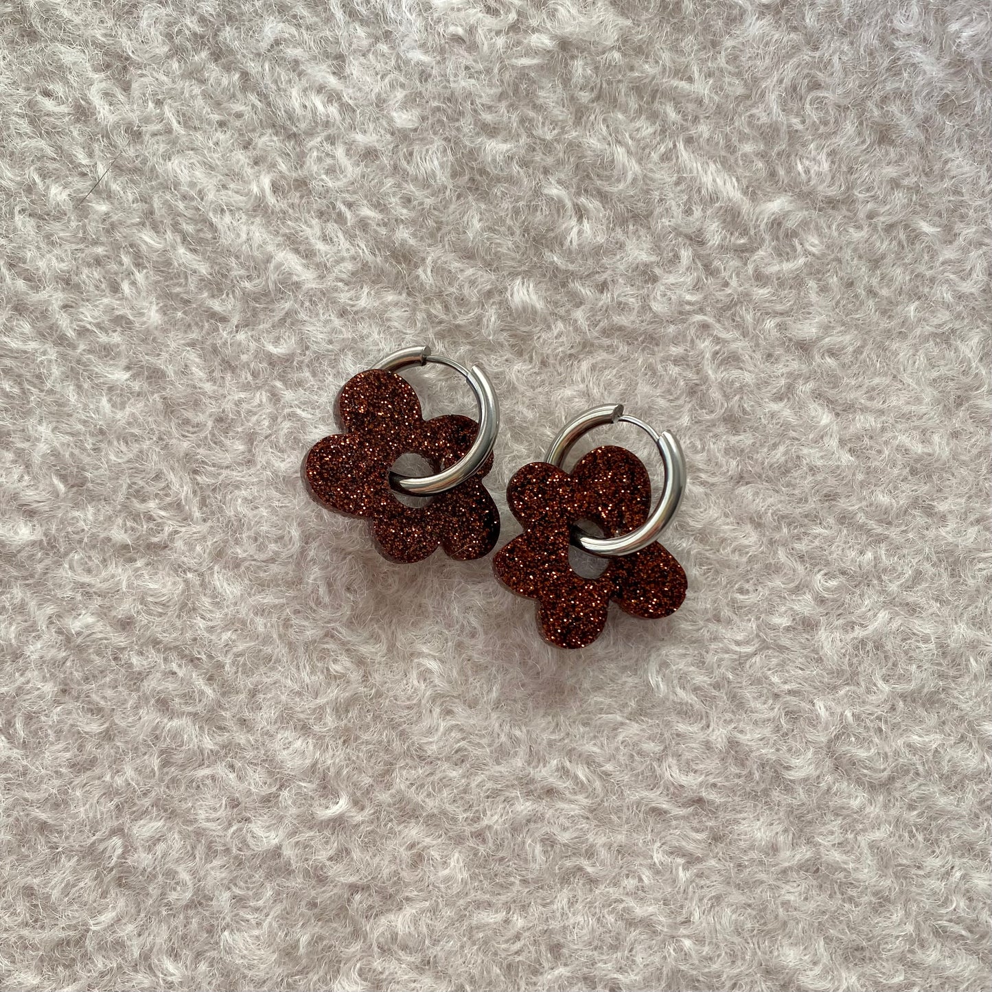 Boucles d’oreilles Azalée - Chocolat