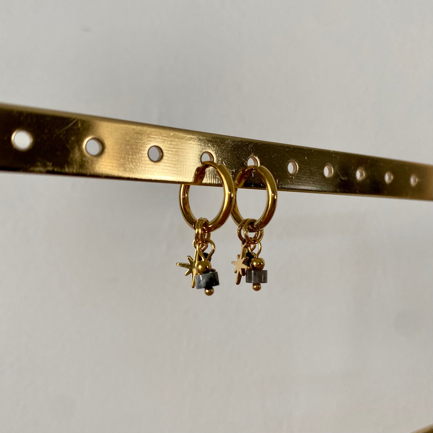 Boucles d’oreilles - Perles noires