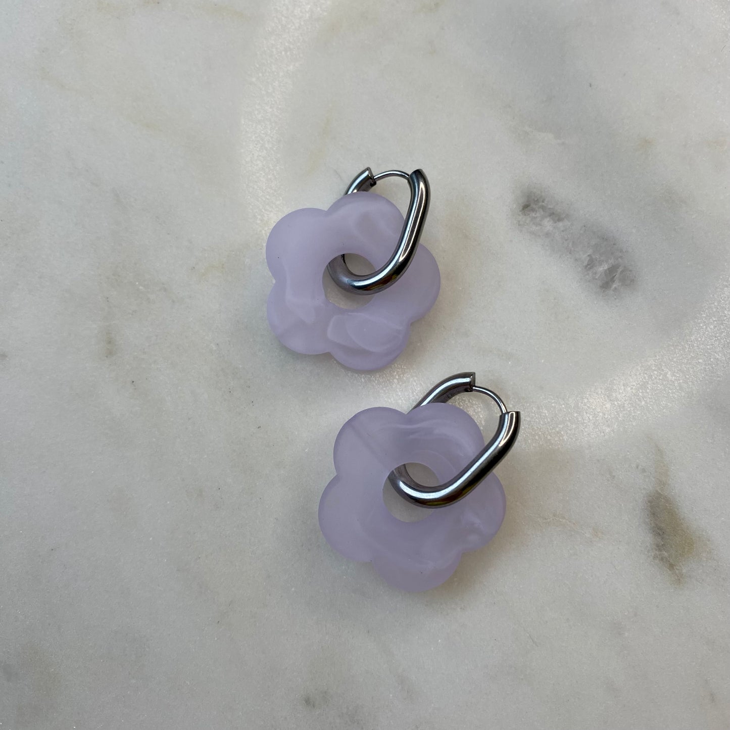 Boucles d’oreilles Rosa Pastel - Violet