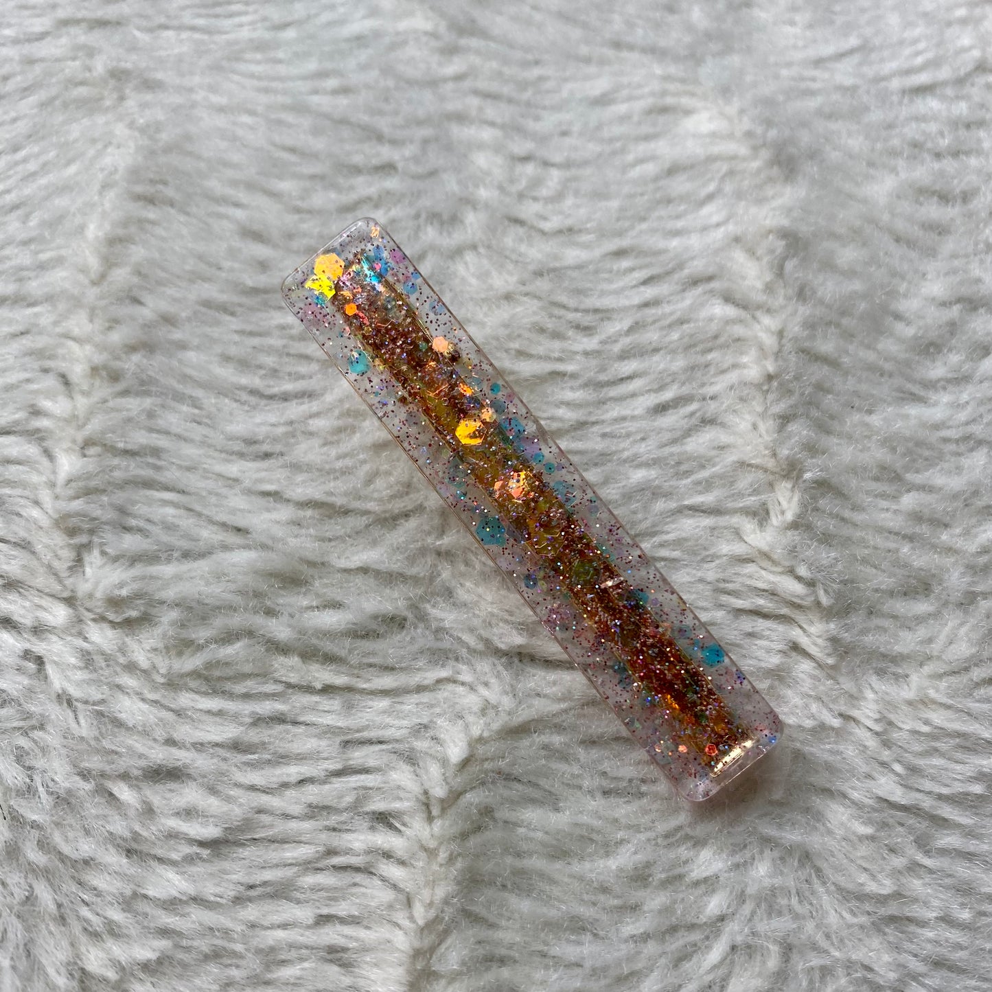 Barrettes paillettes roses