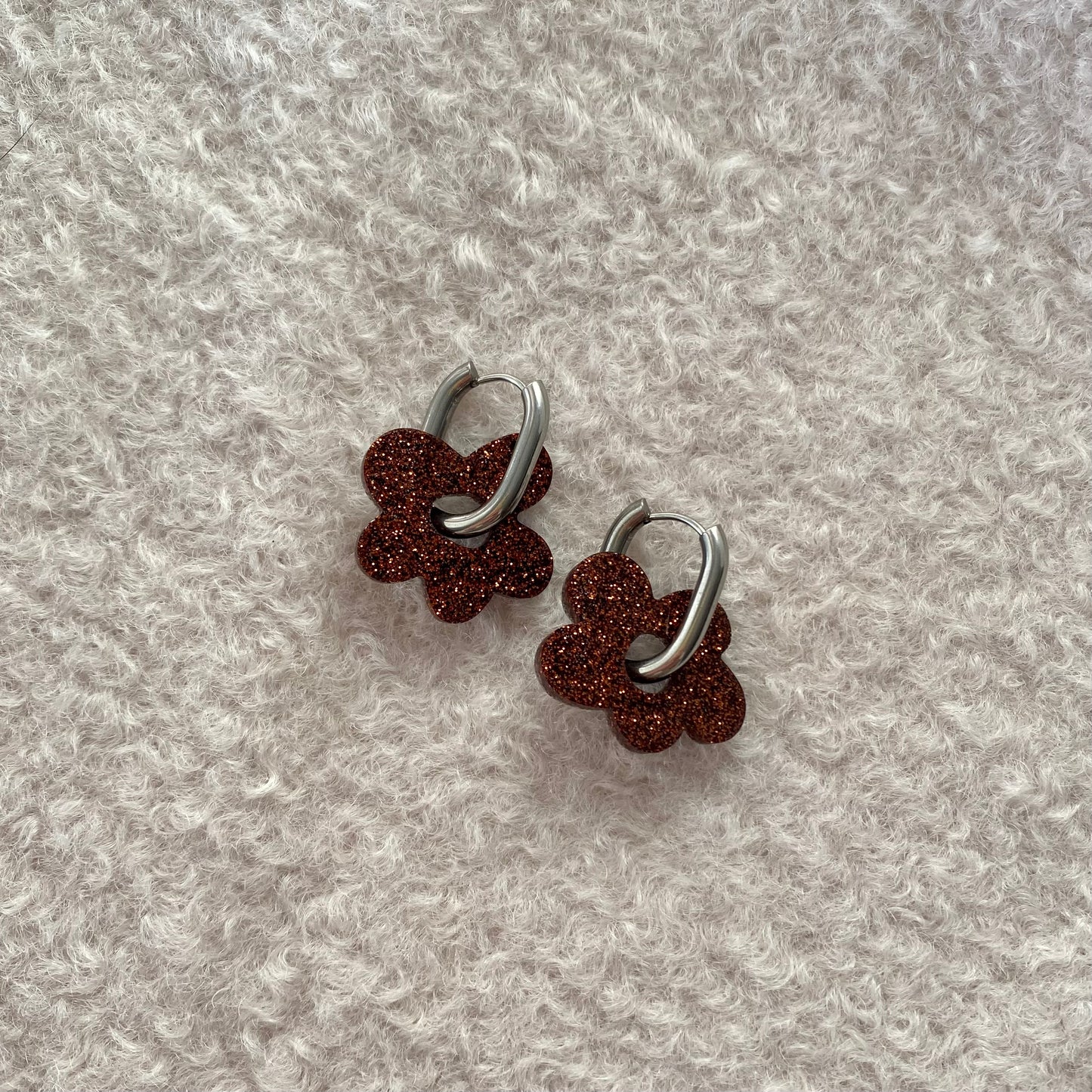 Boucles d’oreilles Azalée - Chocolat