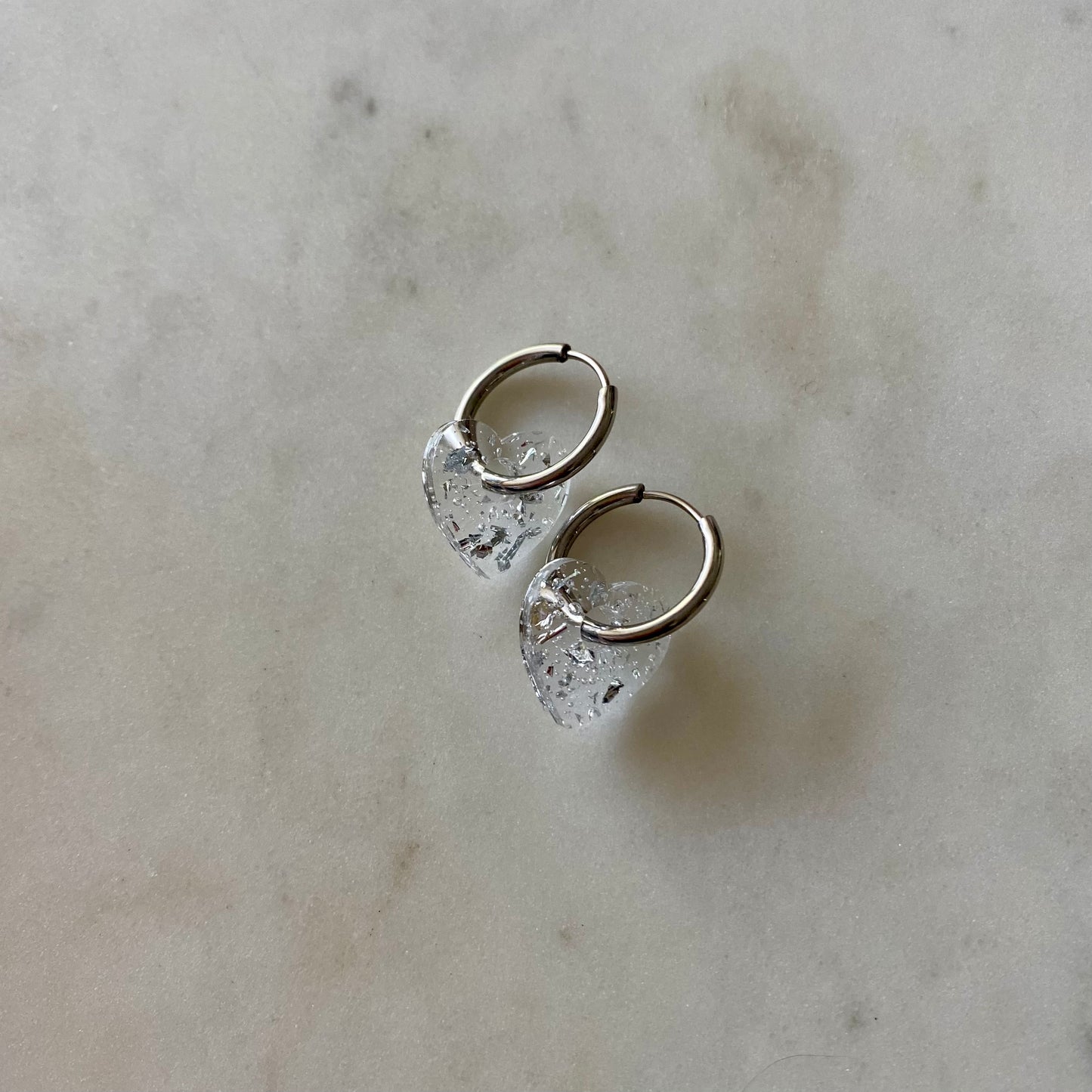 Boucles d’oreilles Petits cœurs - Argent
