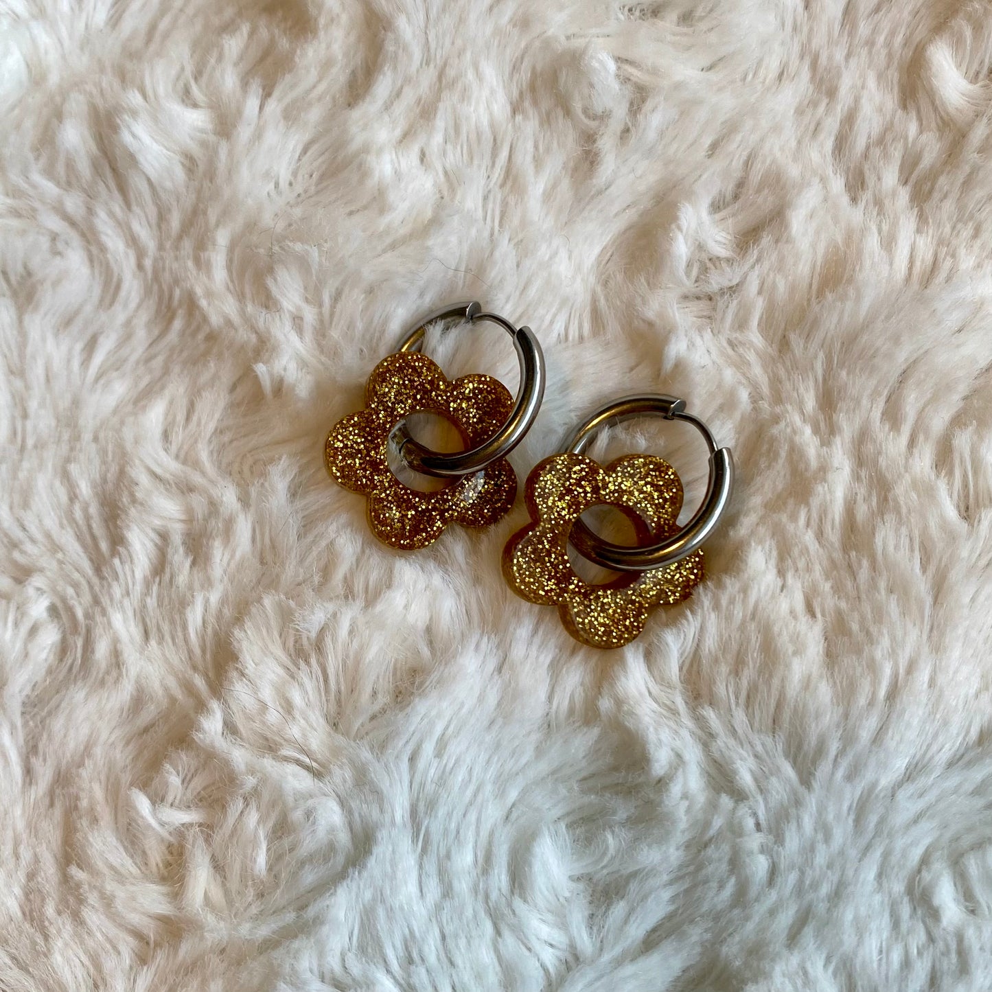 Boucles d’oreilles Camélia - Or