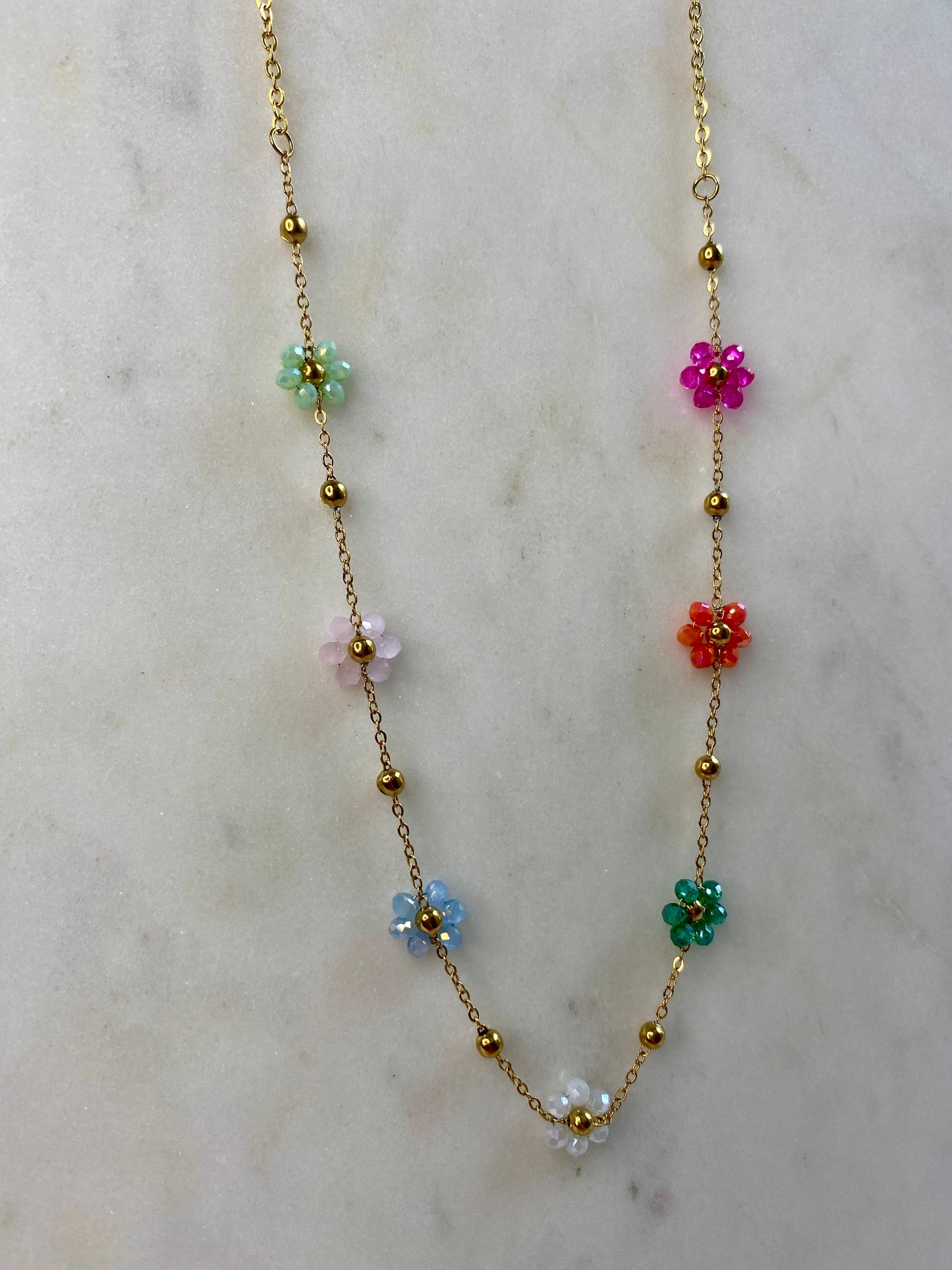Collier Marguerite - Multicolore
