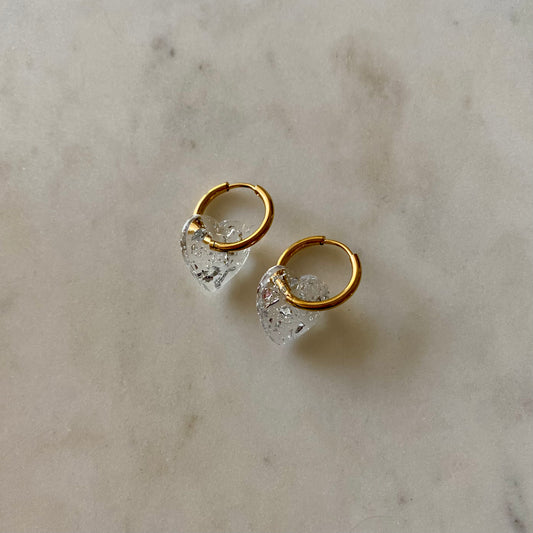 Boucles d’oreilles Petits cœurs - Argent