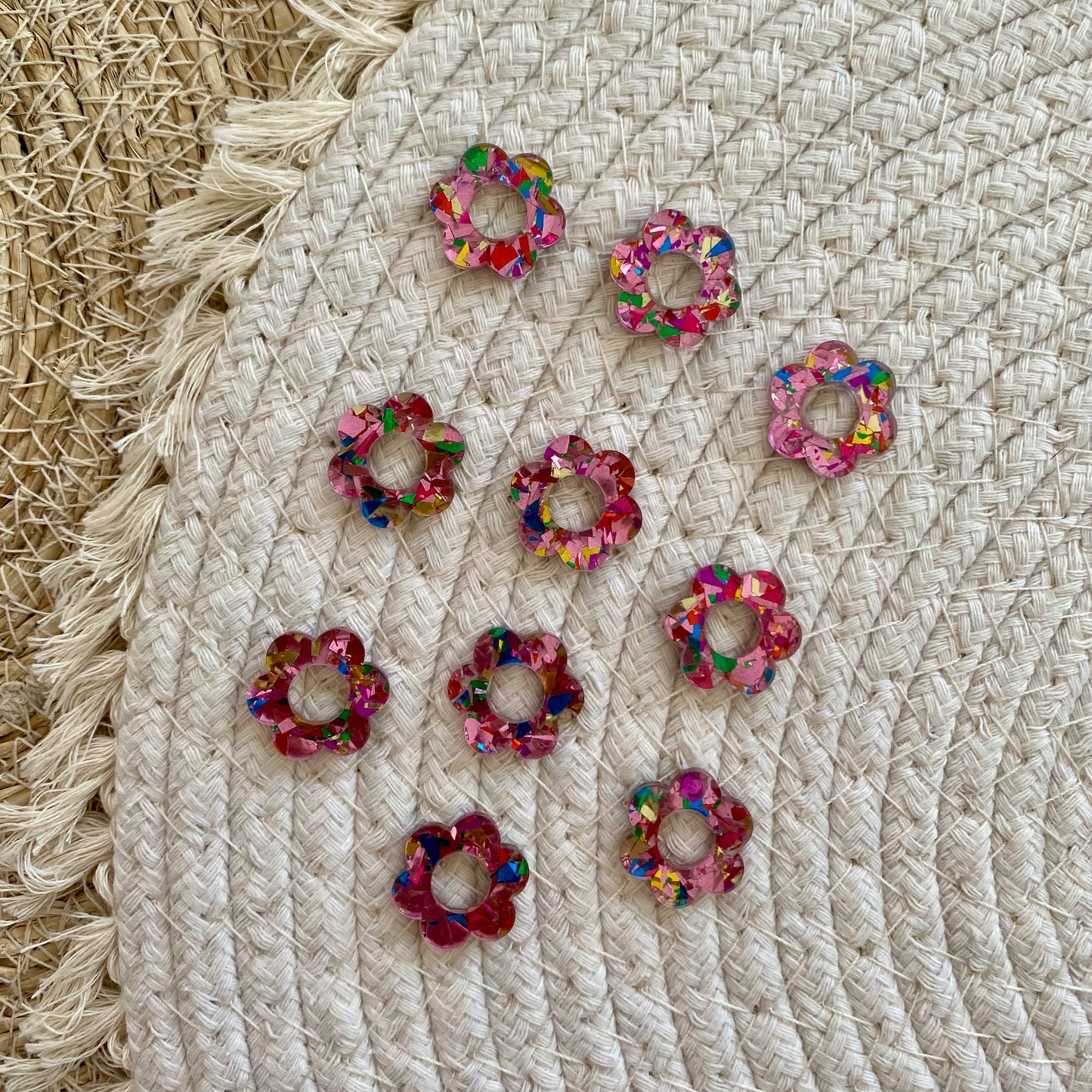 Pampilles Pivoine - Paillettes multicolores