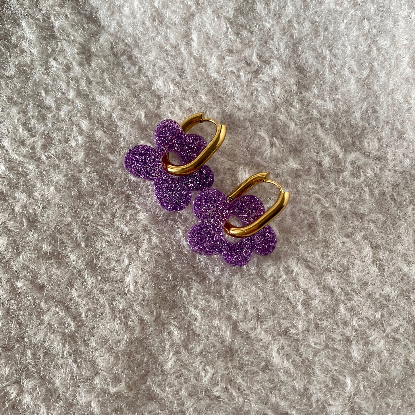 Boucles d’oreilles Azalée - Violette