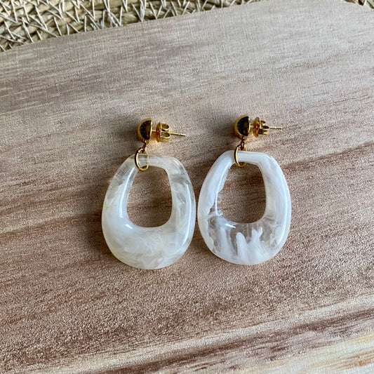 Boucles d’oreilles Sofia - Blanc