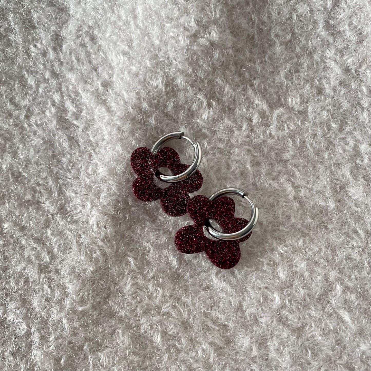 Boucles d’oreilles Azalée - Mûre