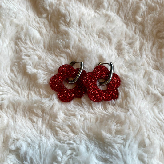 Boucles d’oreilles Rosa - Rouge