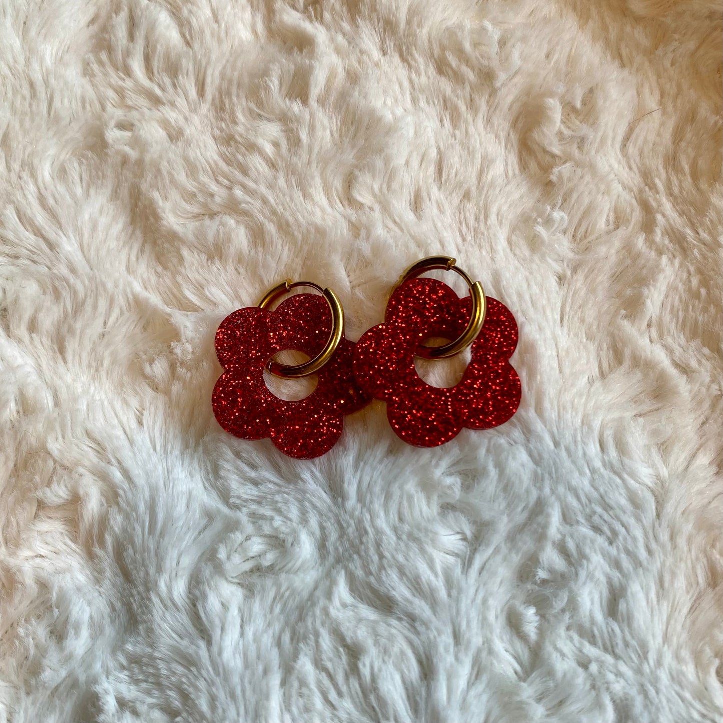 Boucles d’oreilles Rosa - Rouge