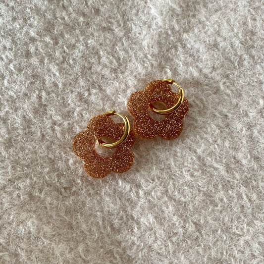 Boucles d’oreilles Rosa - Champagne