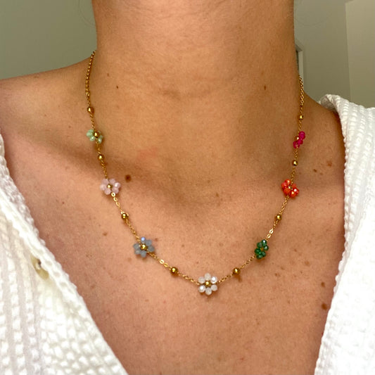 Collier Marguerite - Multicolore