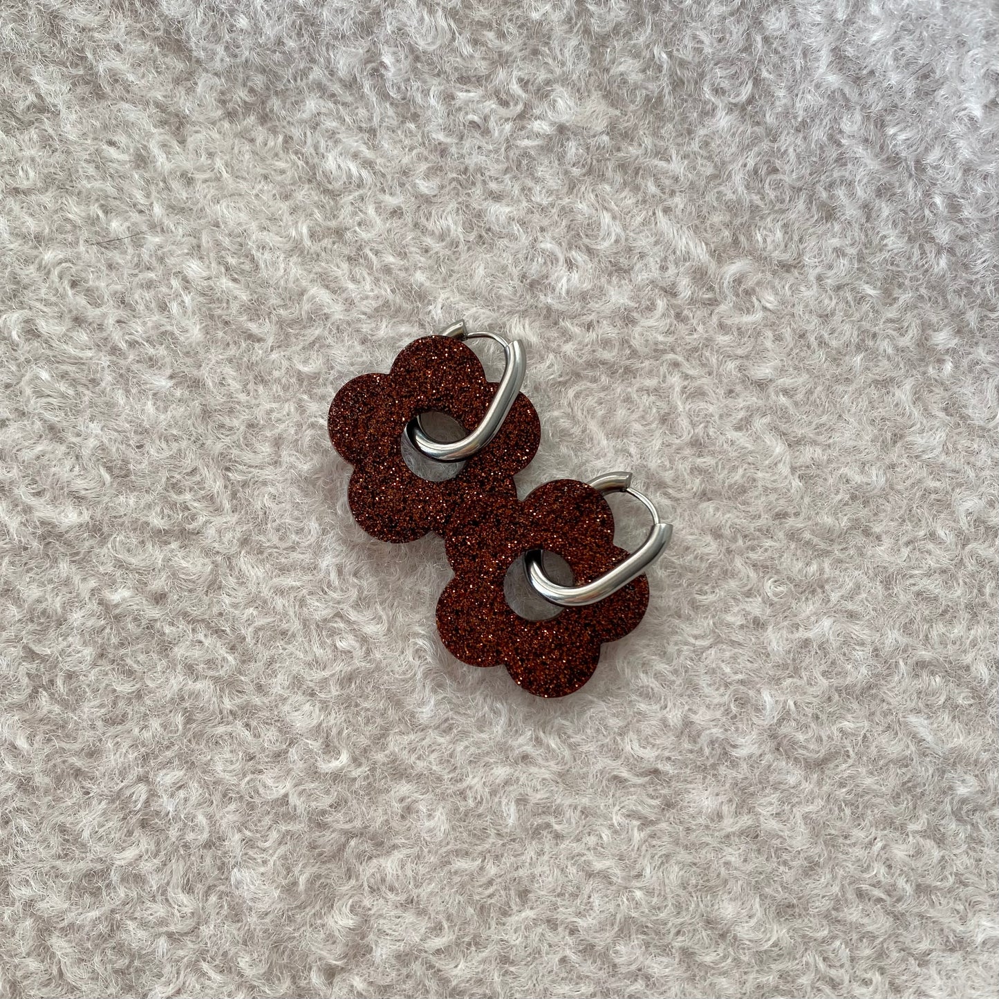 Boucles d’oreilles Rosa - Chocolat