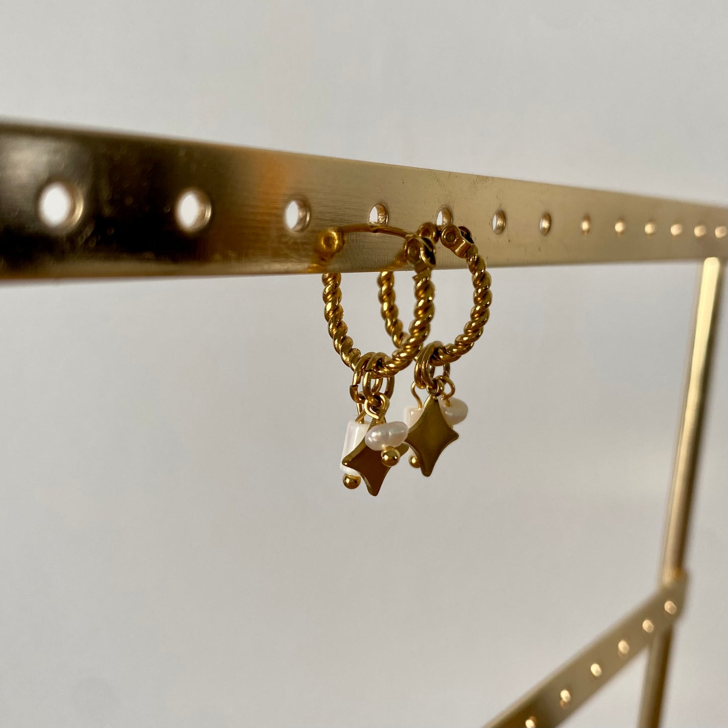 Boucles d’oreilles - Perles blanches