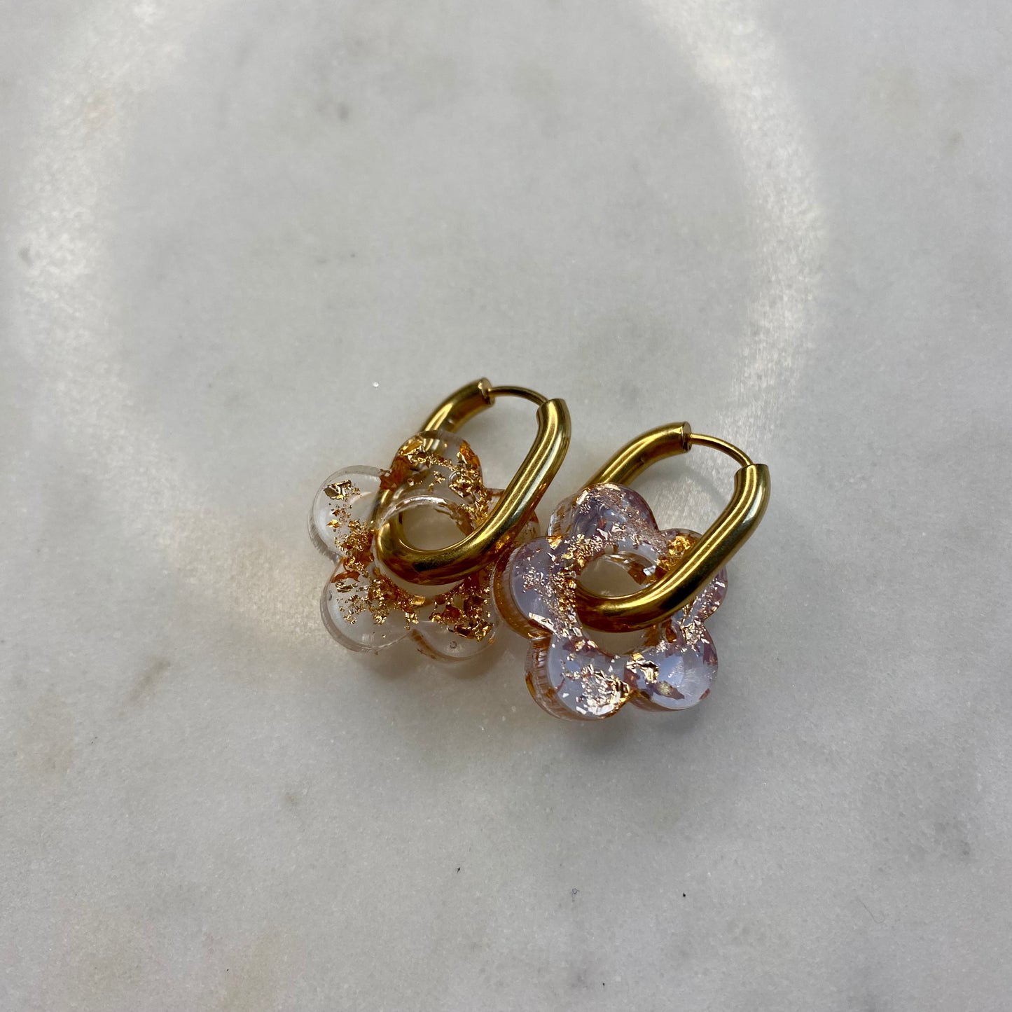 Boucles d’oreilles Camélia - Bronze