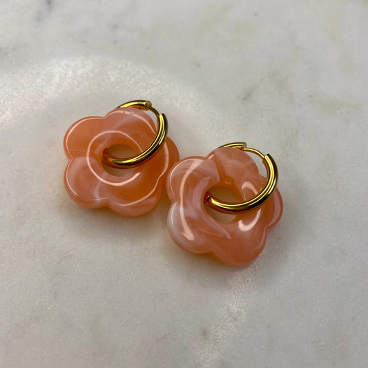 Boucles d’oreilles Rosa - Corail