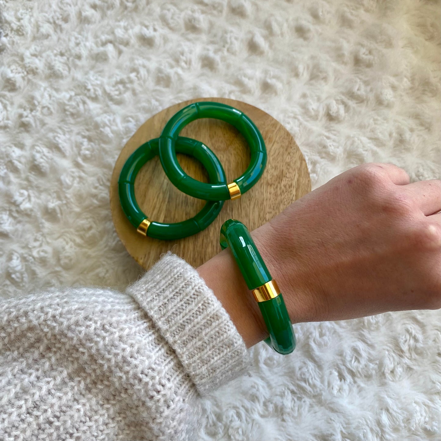 Bracelet Nomad - Émeraude