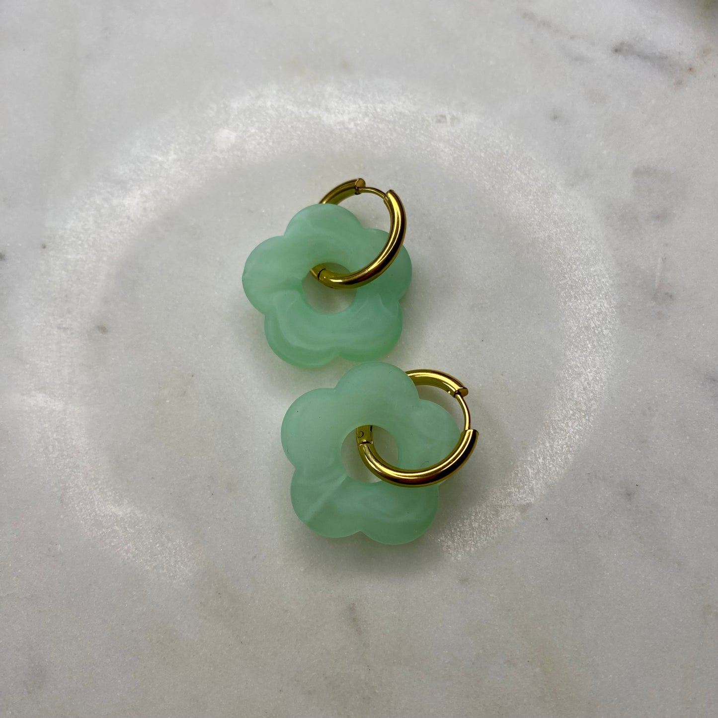 Boucles d’oreilles Rosa Pastel - Vert