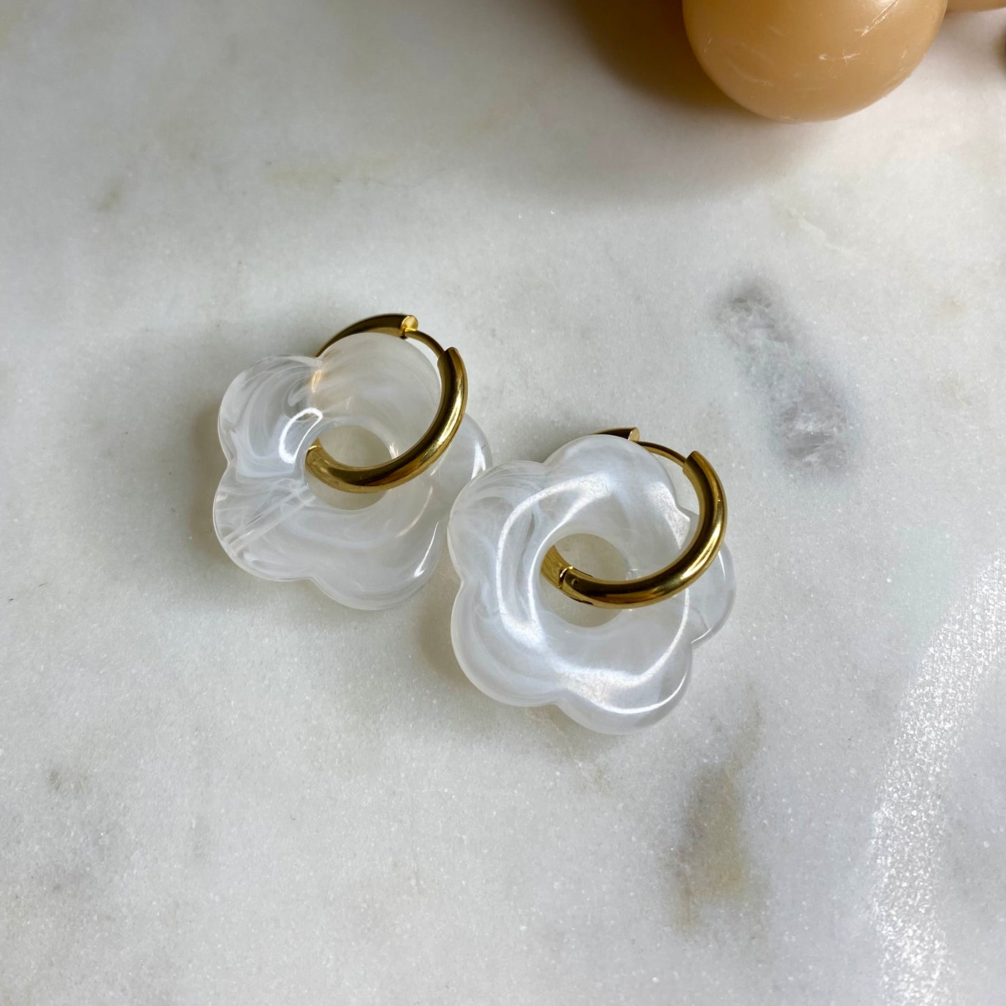 Boucles d’oreilles Rosa - Neige