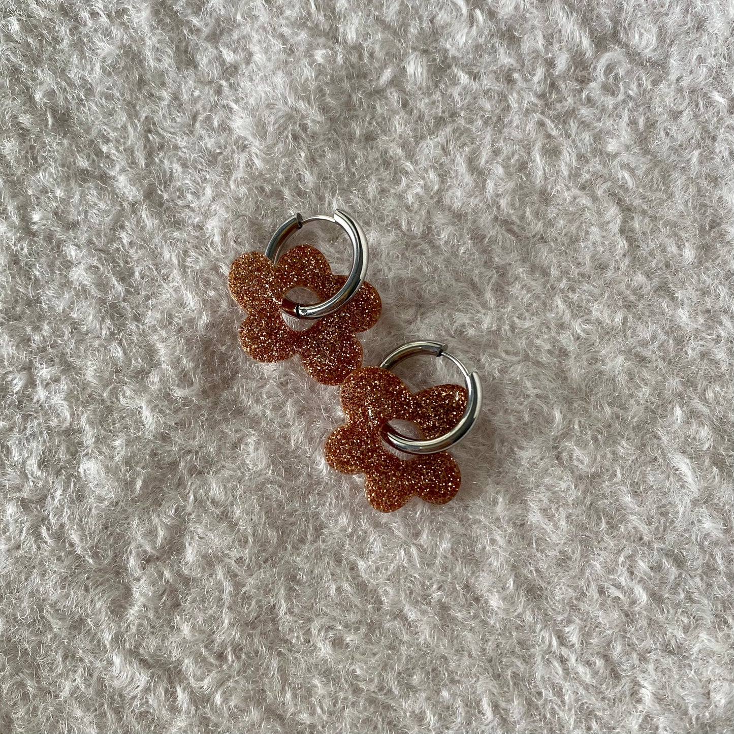 Boucles d’oreilles Azalée - Champagne