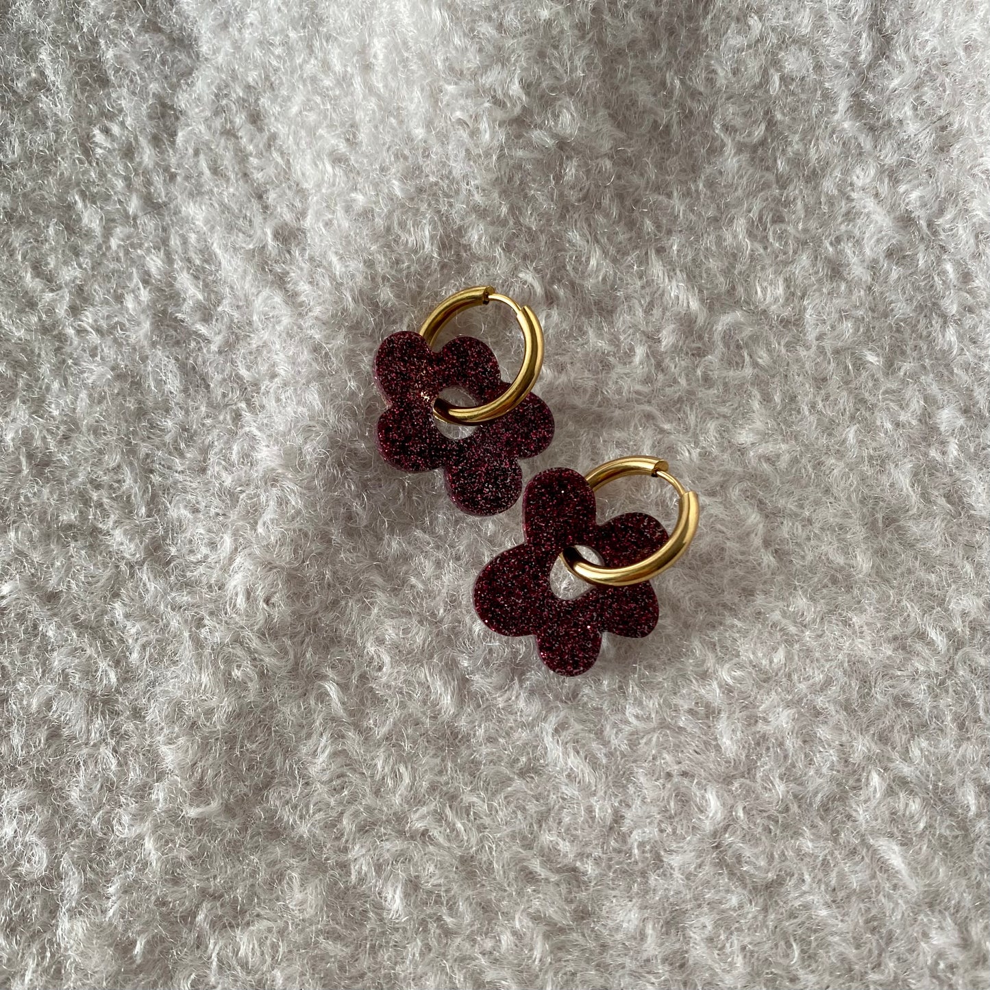Boucles d’oreilles Azalée - Mûre