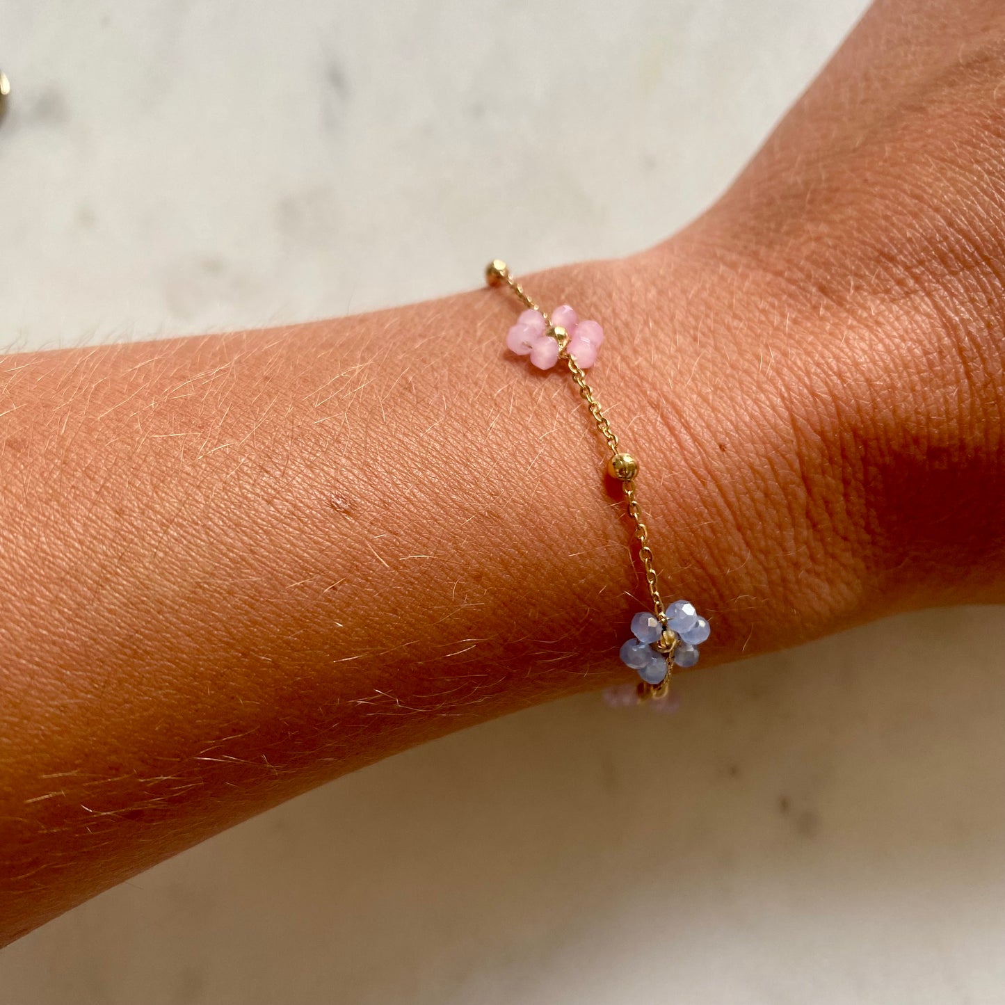 Bracelet Marguerite - Multicolore pastel