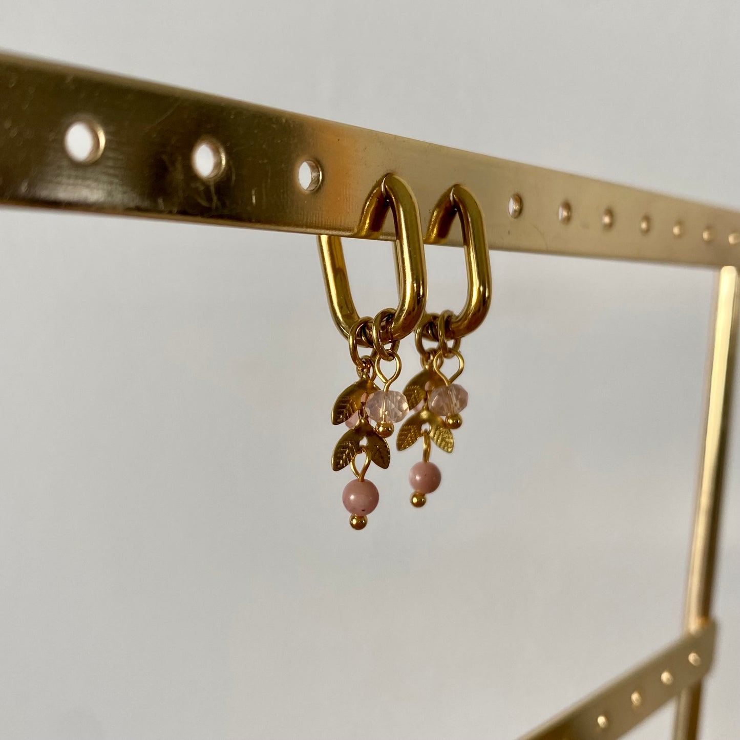 Boucles d’oreilles - Perles roses