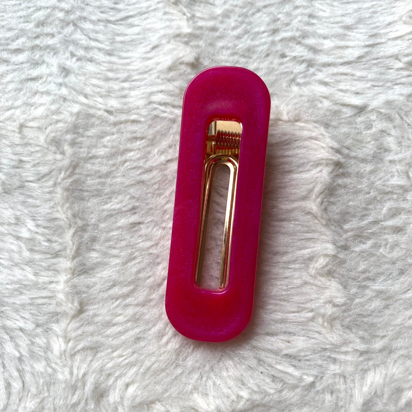 Barrettes rose fushia