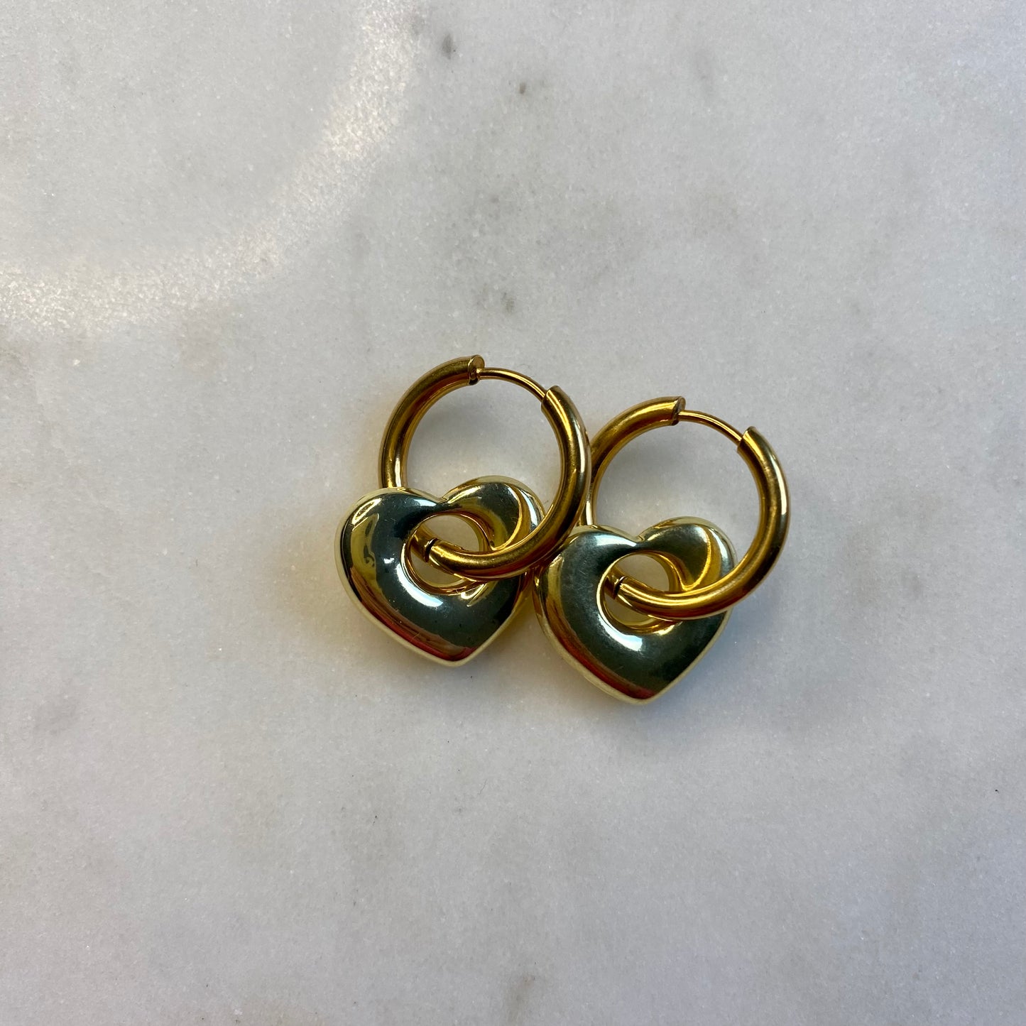 Boucles d’oreilles Coeur - Doré