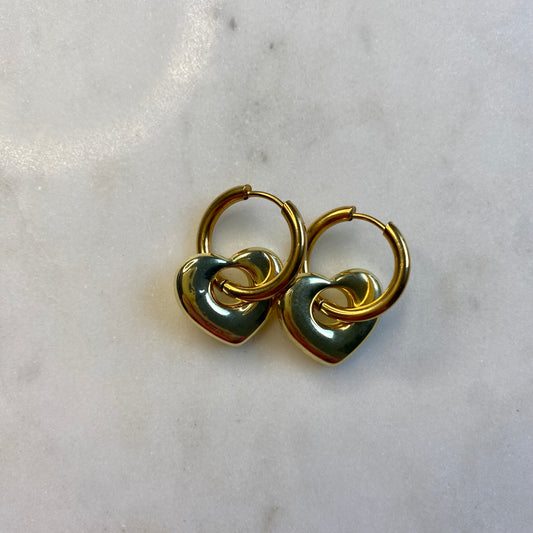 Boucles d’oreilles Coeur - Doré