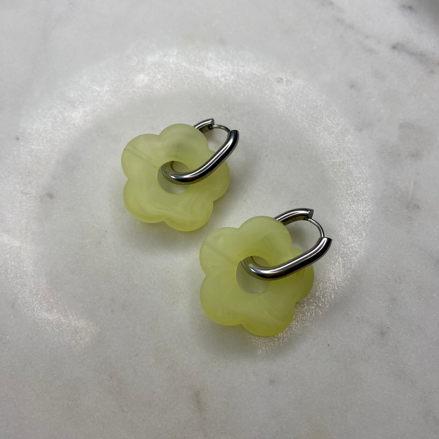 Boucles d’oreilles Rosa Pastel - Jaune