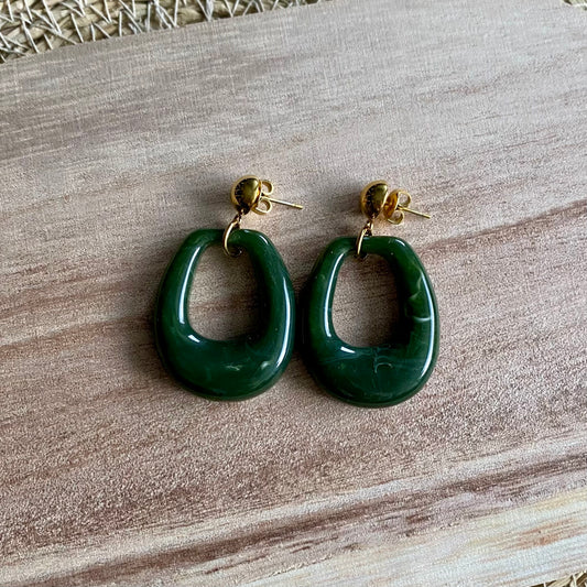 Boucles d’oreilles Sofia - Kaki