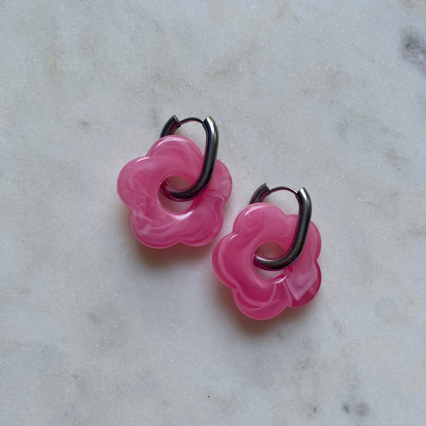 Boucles d’oreilles Rosa - Barbe à papa