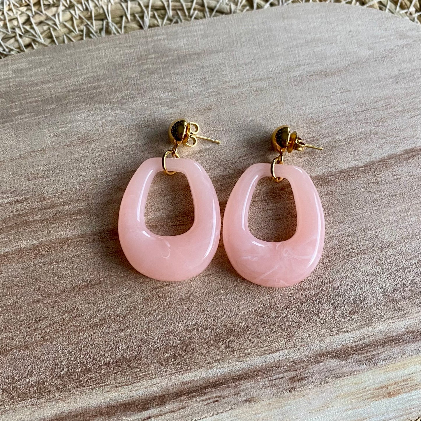 Boucles d’oreilles Sofia - Rose pâle