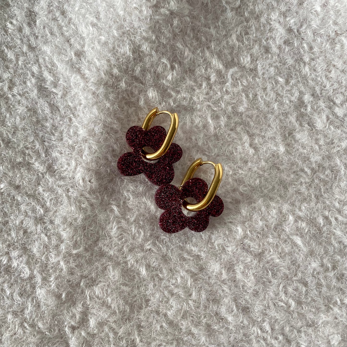 Boucles d’oreilles Azalée - Mûre