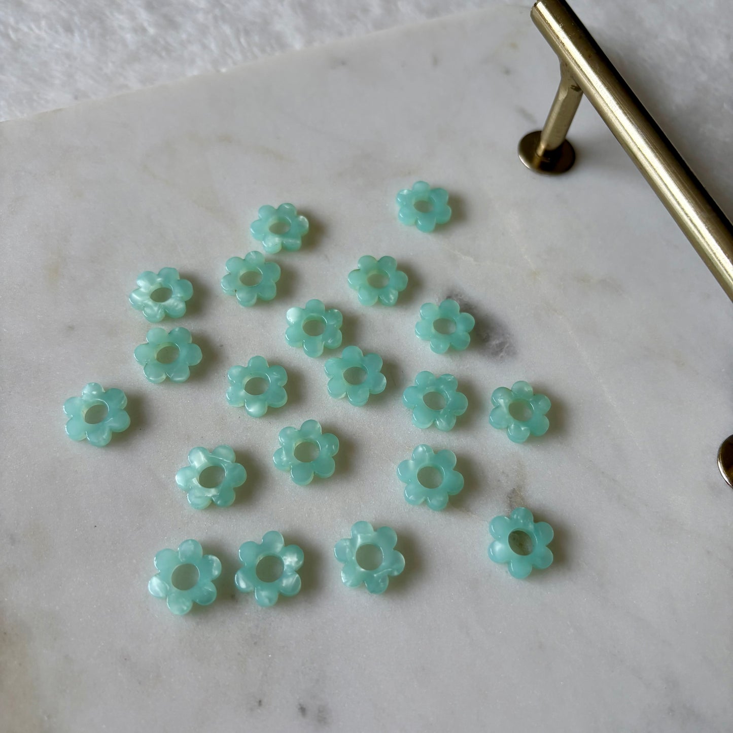 Pampilles Minis Pivoines - Turquoises