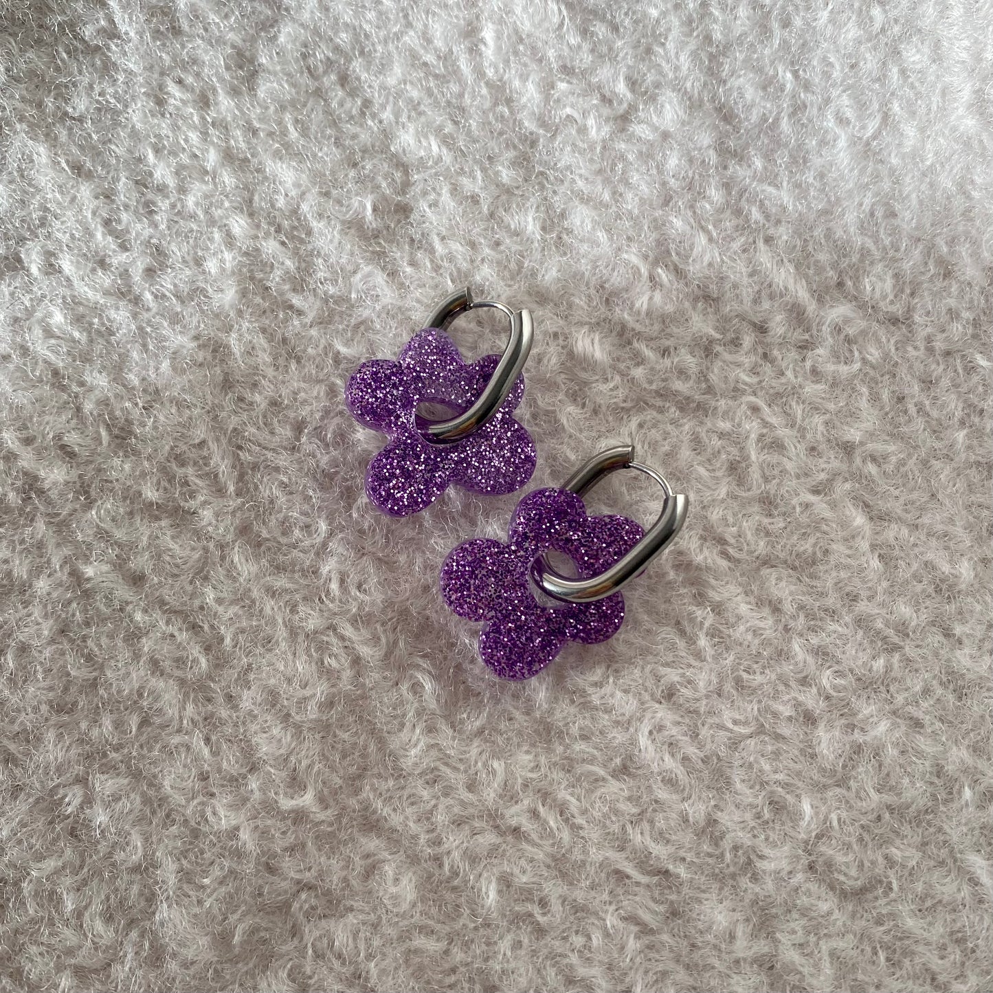 Boucles d’oreilles Azalée - Violette