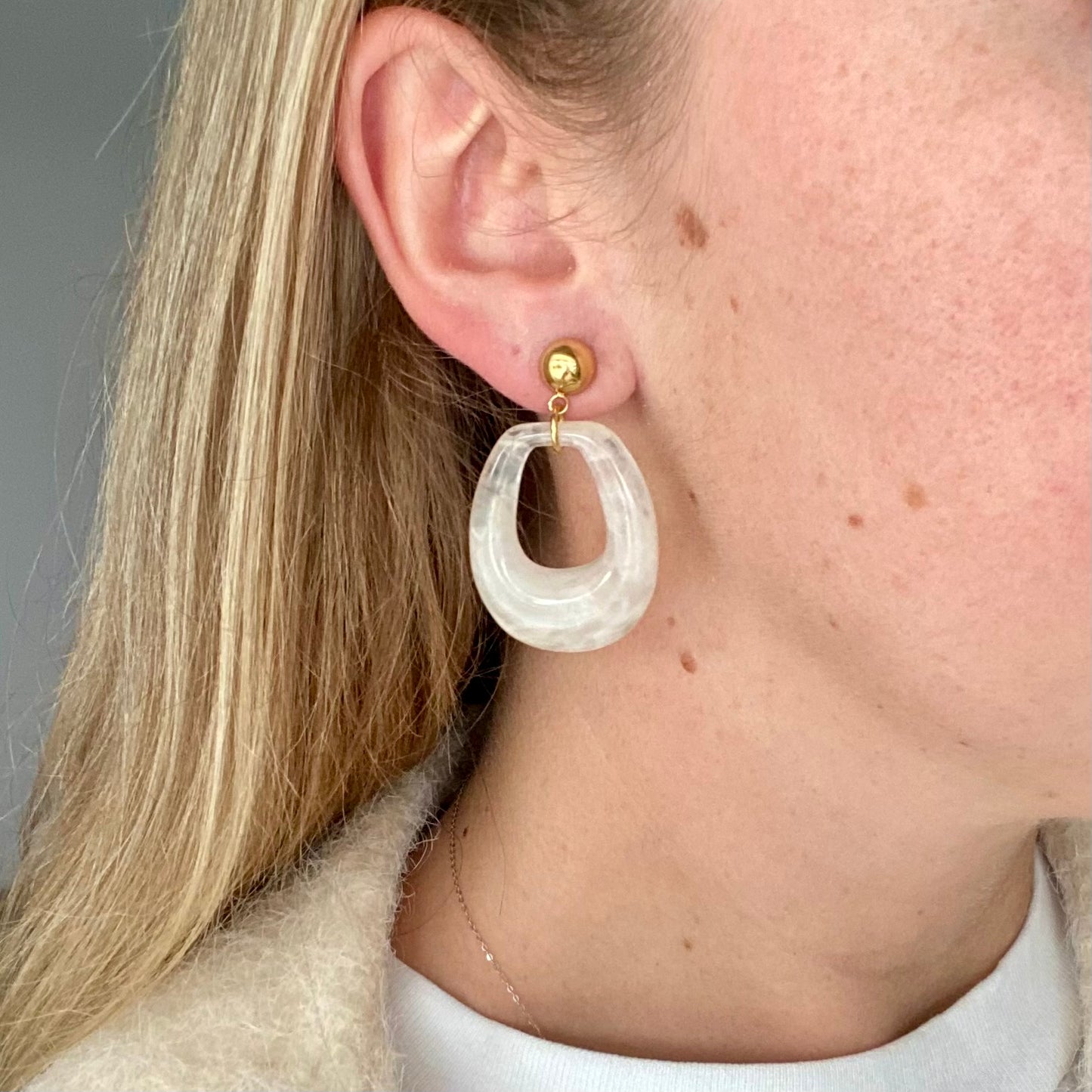 Boucles d’oreilles Sofia - Blanc