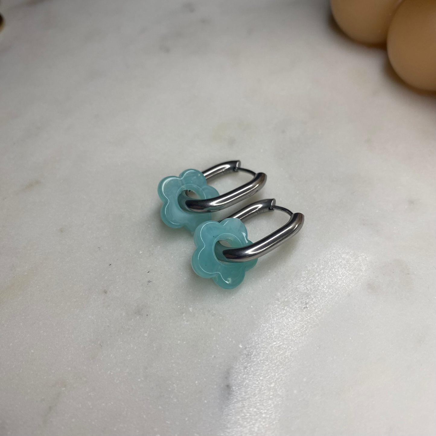 Boucles d'oreilles Flora - Azur