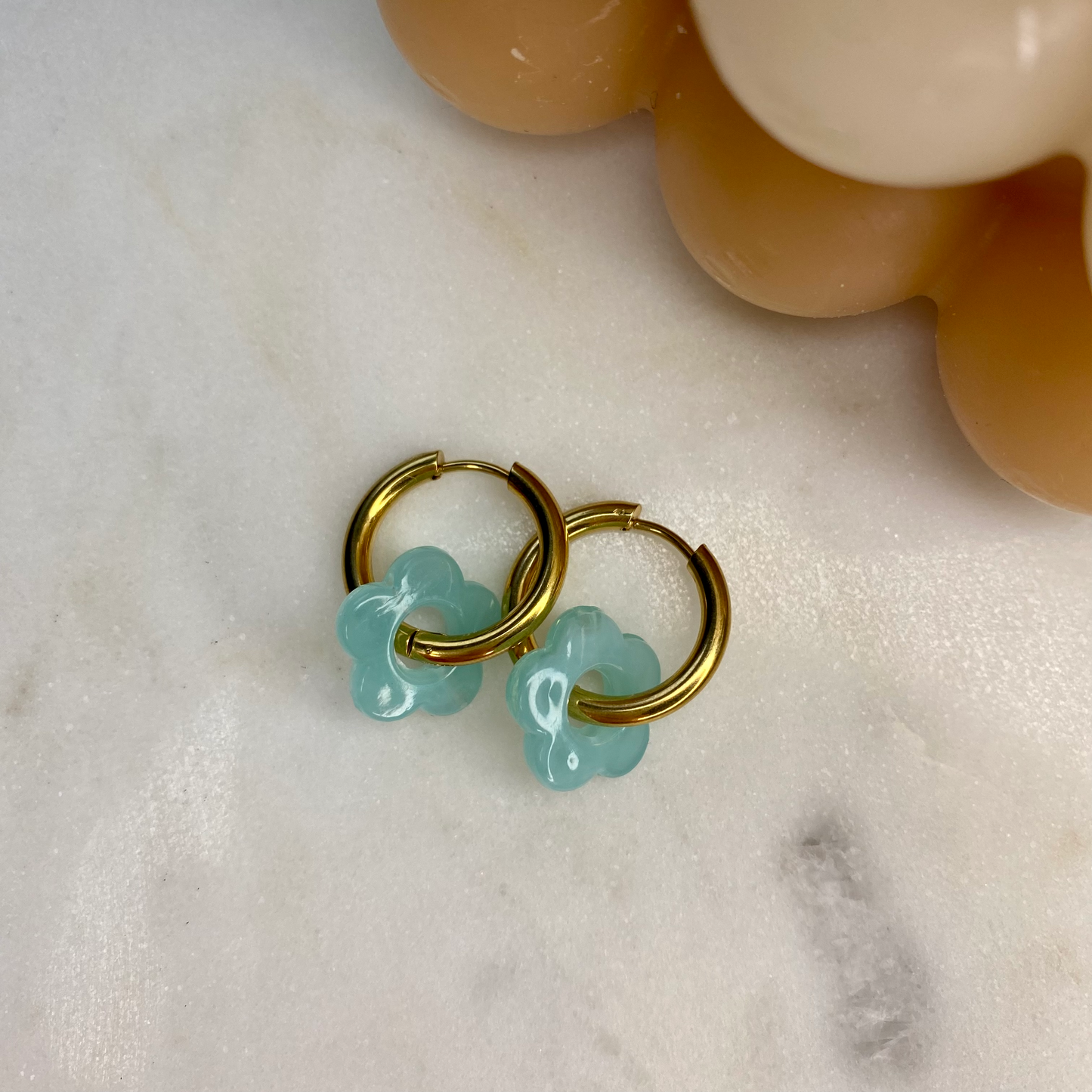 Boucles d'oreilles Flora - Azur