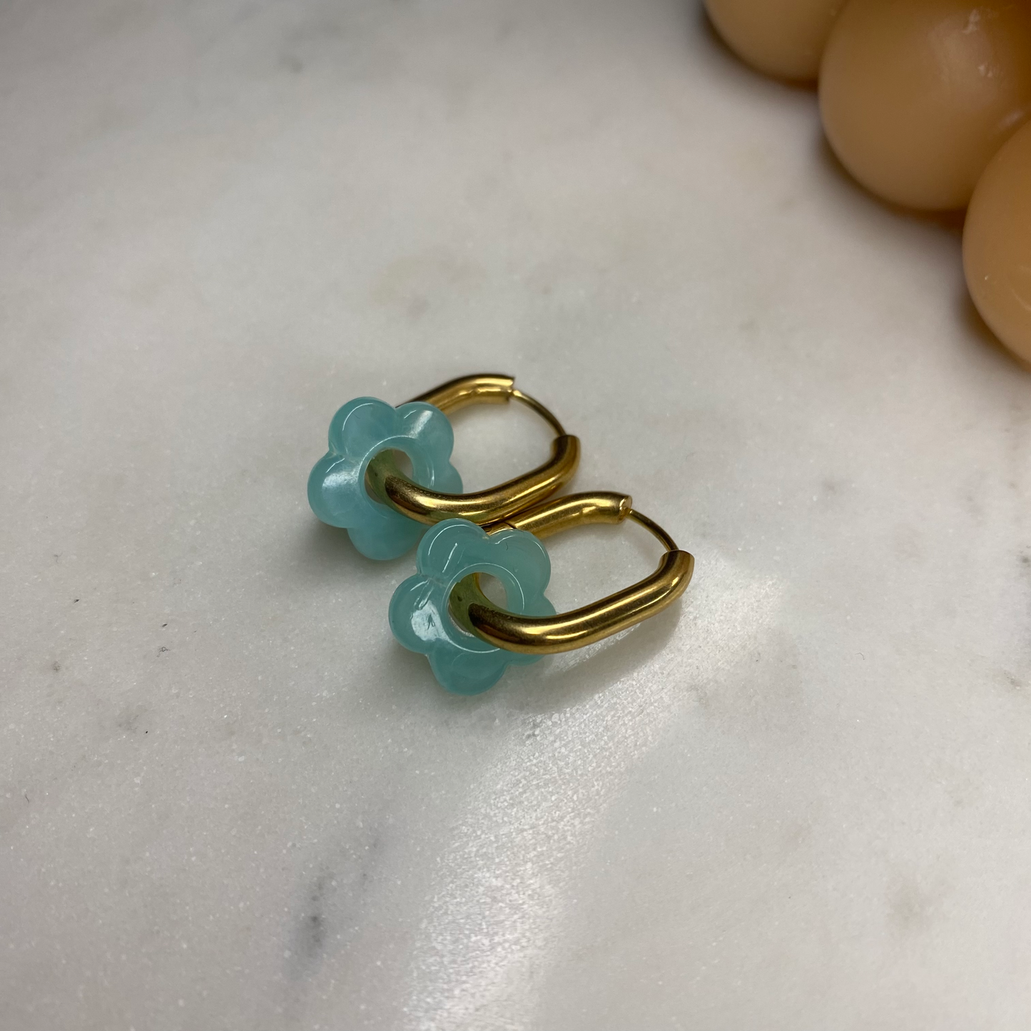 Boucles d'oreilles Flora - Azur