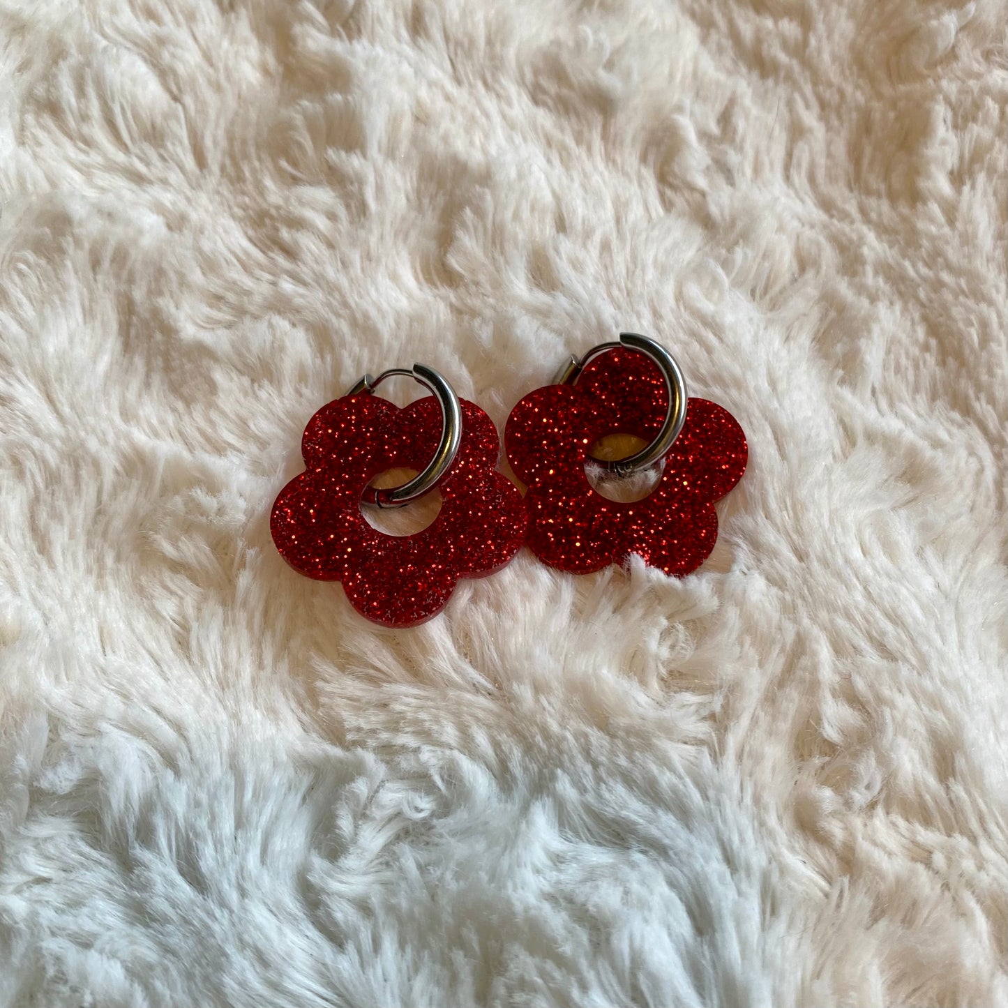 Boucles d’oreilles Rosa - Rouge