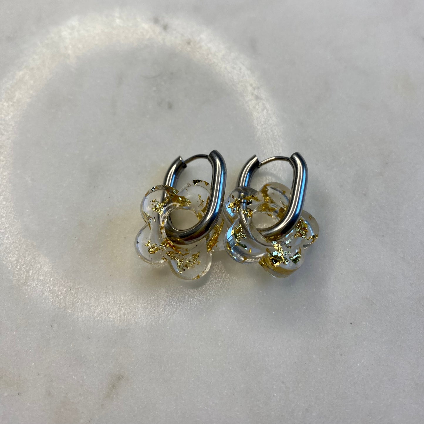 Boucles d’oreilles Camélia - Or