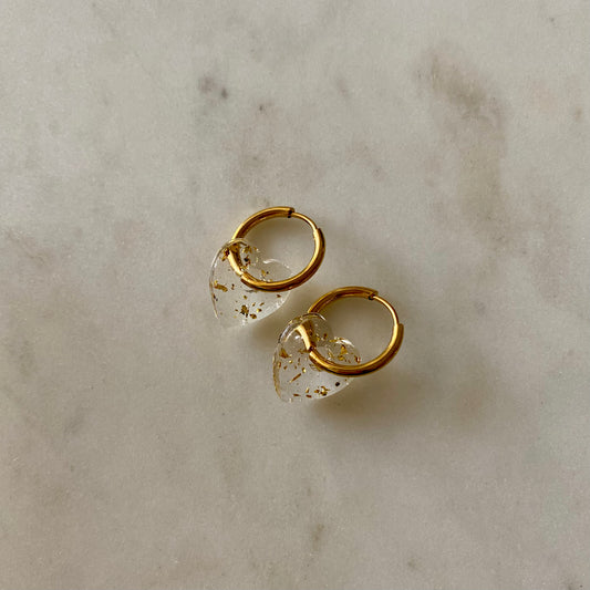 Boucles d’oreilles Petits cœurs - Or