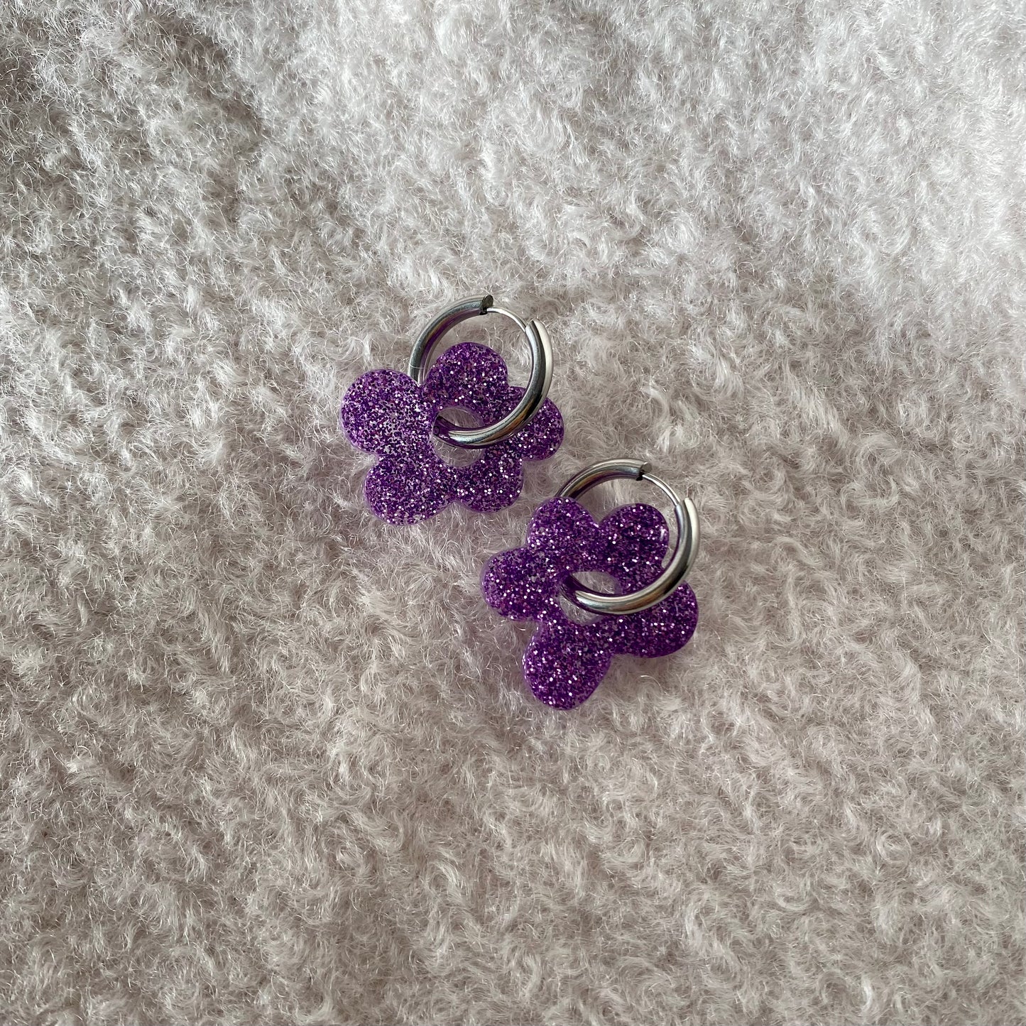 Boucles d’oreilles Azalée - Violette