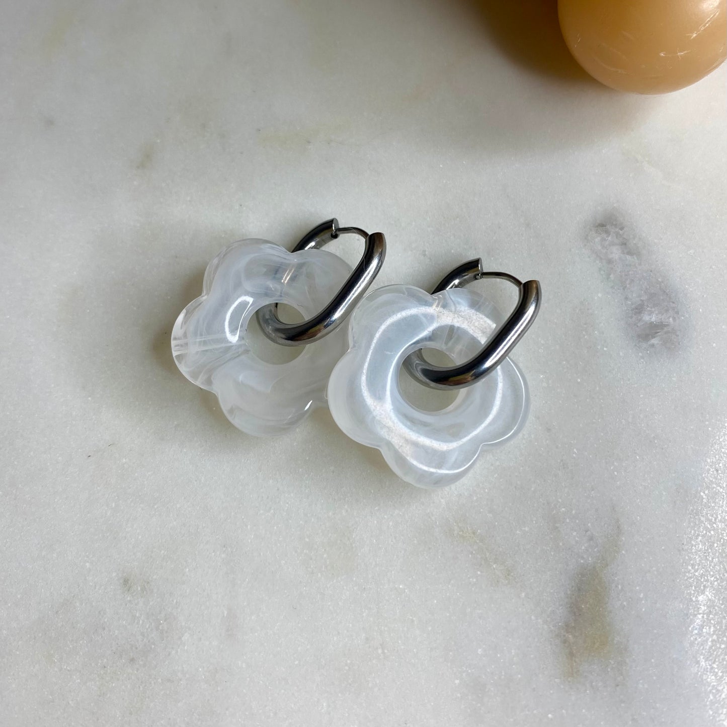 Boucles d’oreilles Rosa - Neige