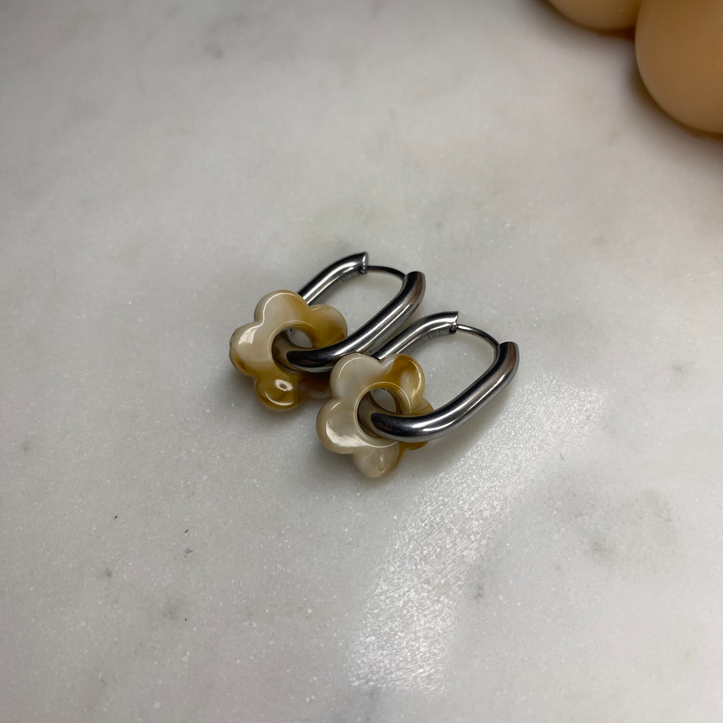 Boucles d'oreilles Flora - Cappuccino