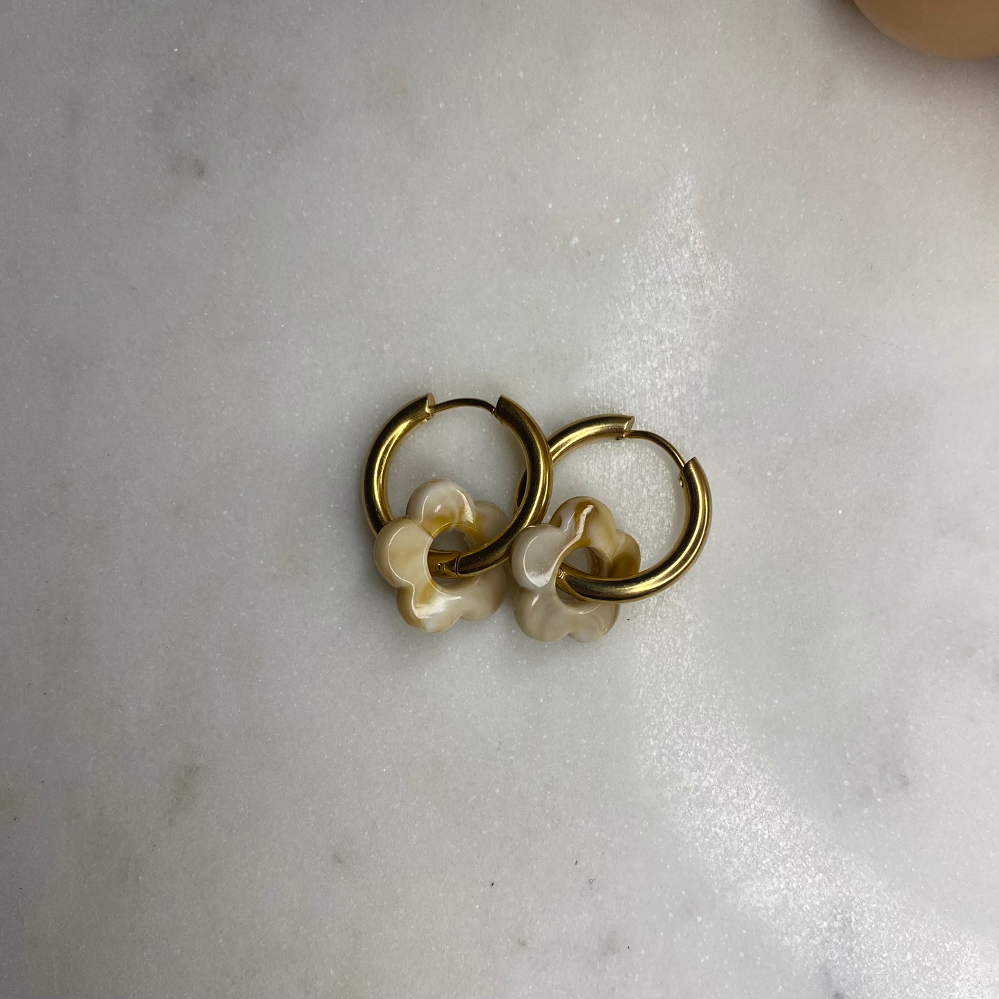 Boucles d'oreilles Flora - Cappuccino