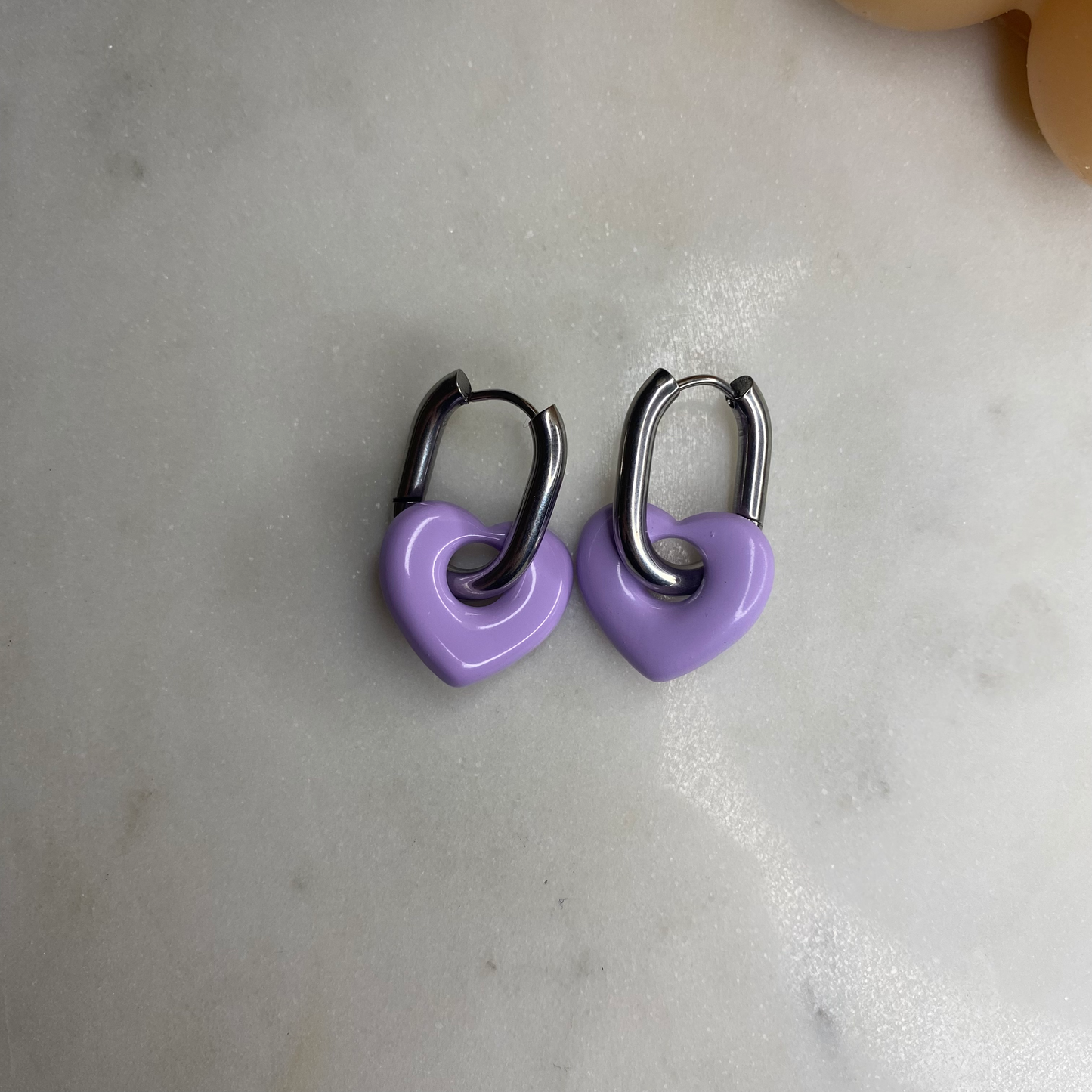 Boucles d'oreilles Coeur - Lila